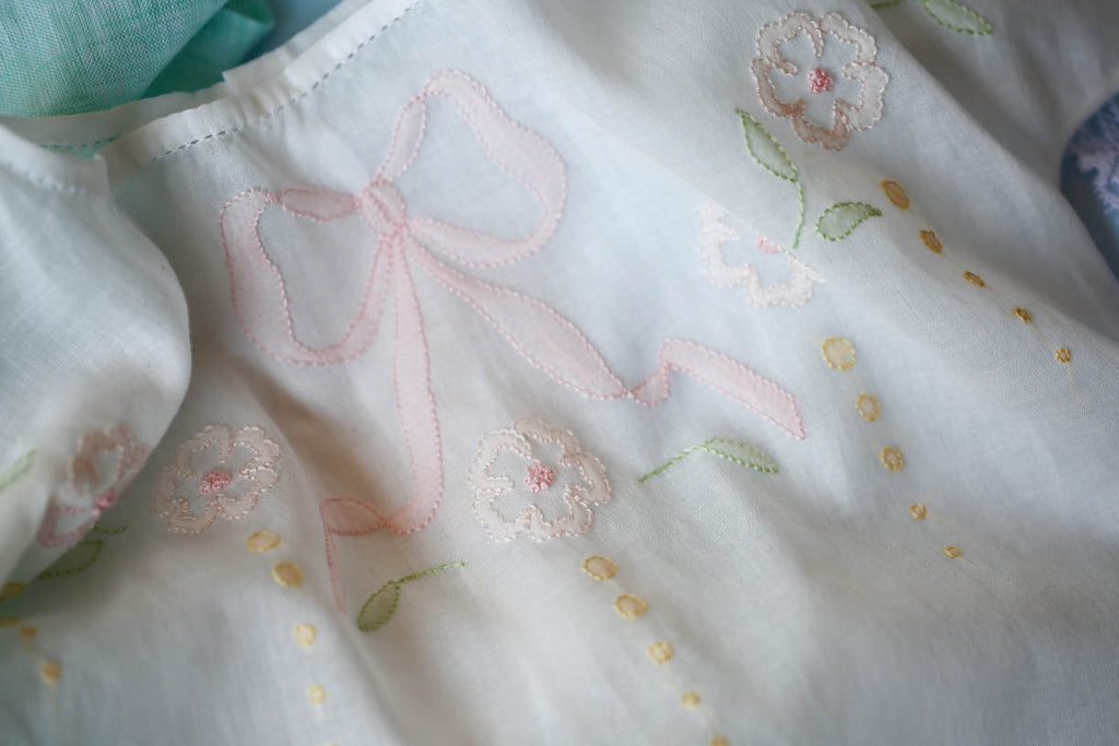 pdf baby gown sew along embroidery motifs freeshipping - Sarah Classic Sewing