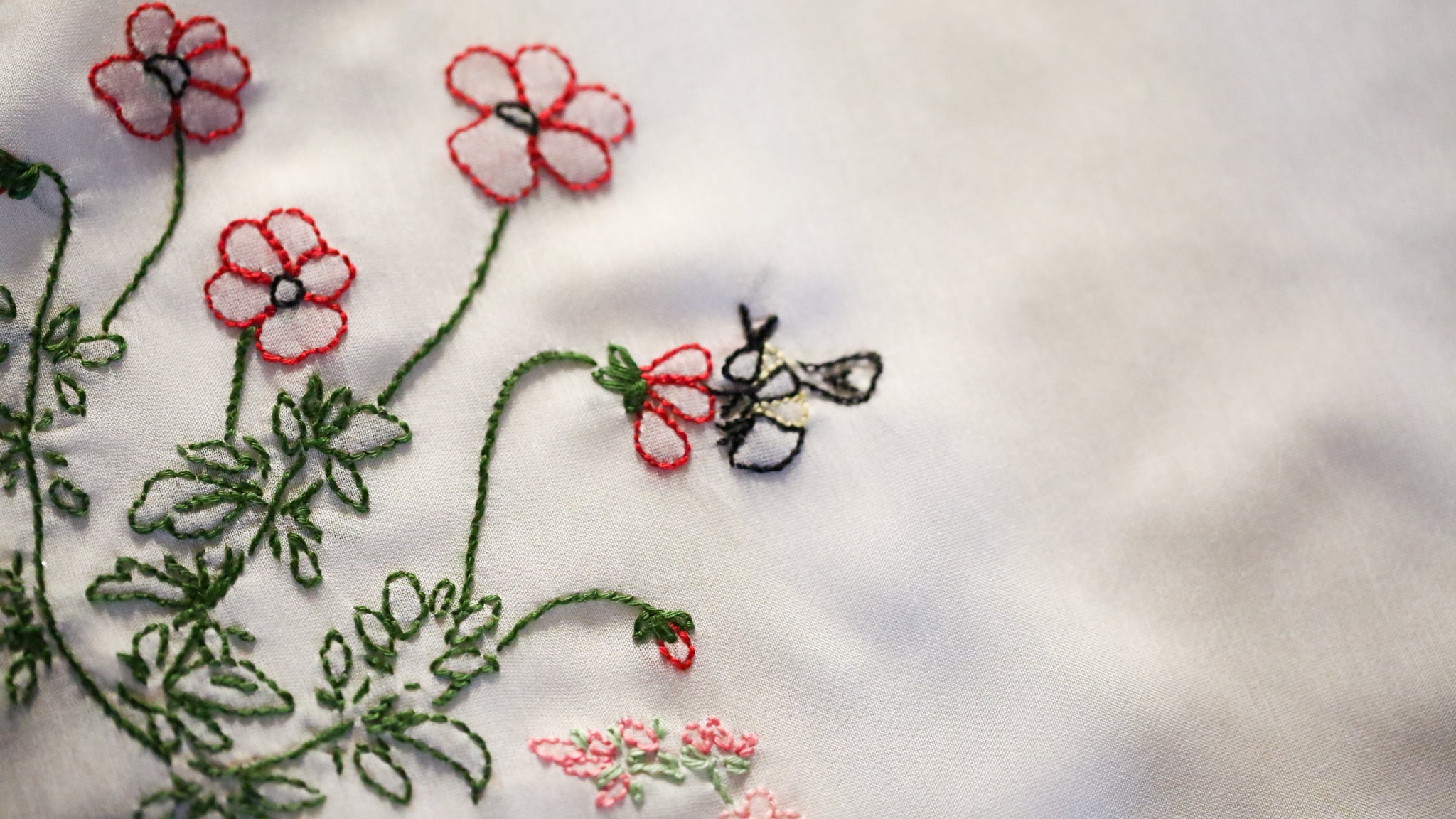 Wildflowers Bouquet / Hand-Stitched Embroidery – Islay's Terrace