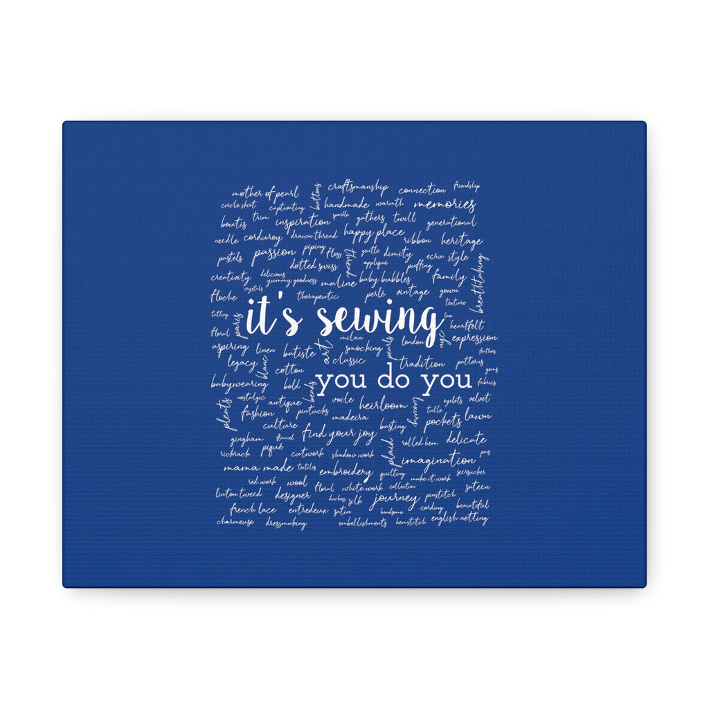 Dark Blue Canvas Gallery Wraps | it's sewing, you do you