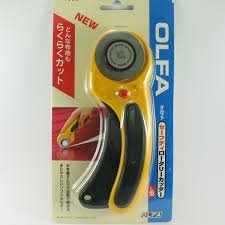 The maximum sharpness / Made in Japan /OLFA 45 mm tungsten steel Ergonomic Rotary Cutter & 45mm Rotary Blade Refill, 1-Pack Value Set freeshipping - Sarah Classic Sewing