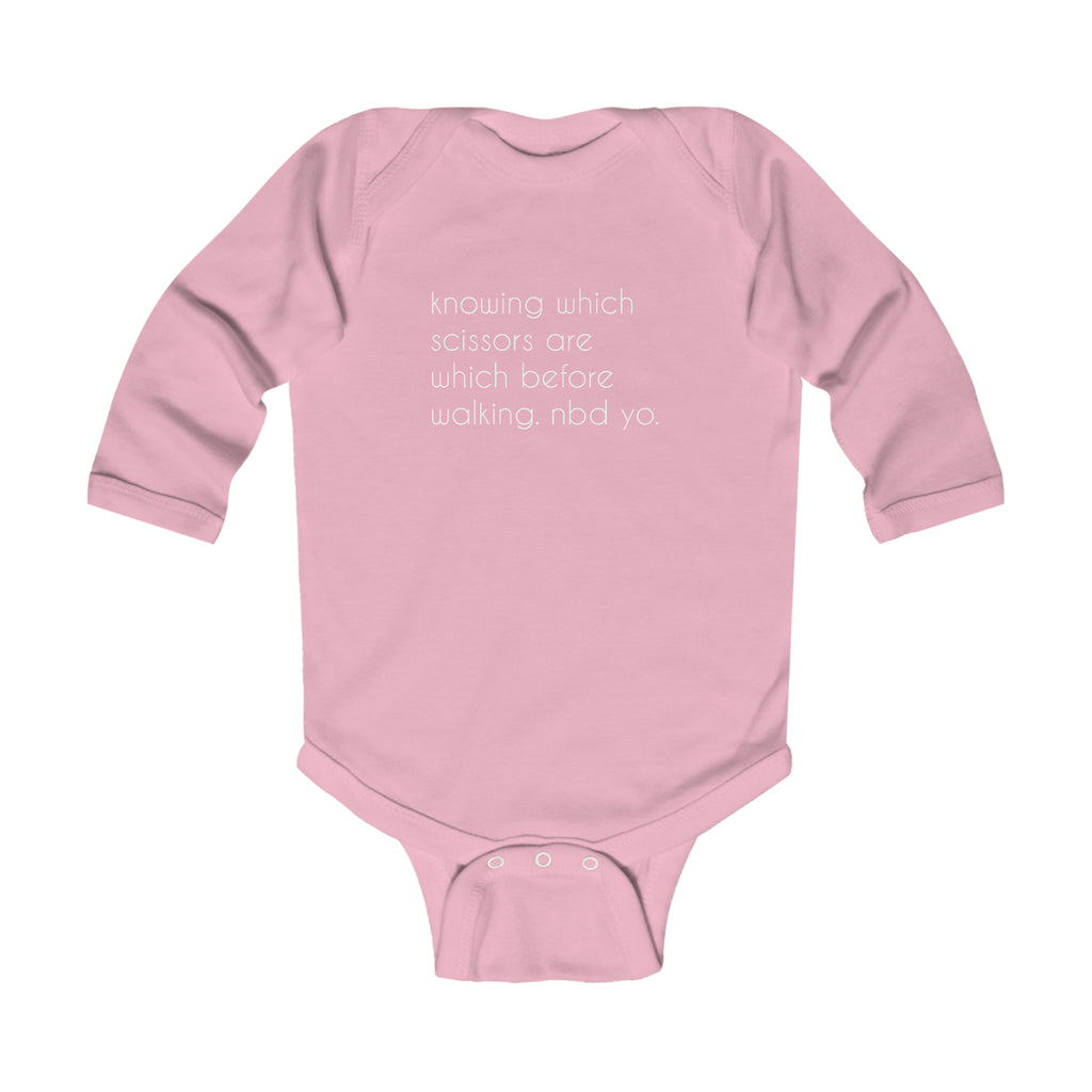 Infant Long Sleeve Bodysuit | babies and scissors
