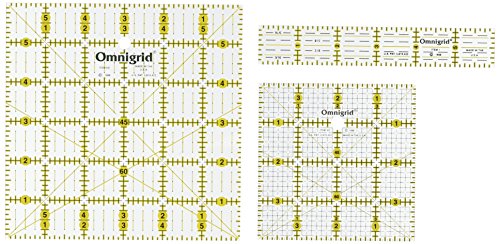 Dritz R641 Omnigrid Ruler Set, Squares – Sarah Classic Sewing