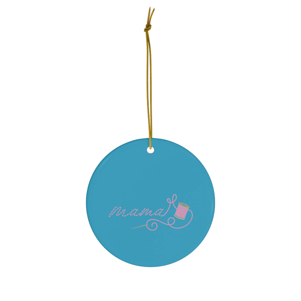 Turquoise Ceramic Ornament, 1-Pack | sewing mama