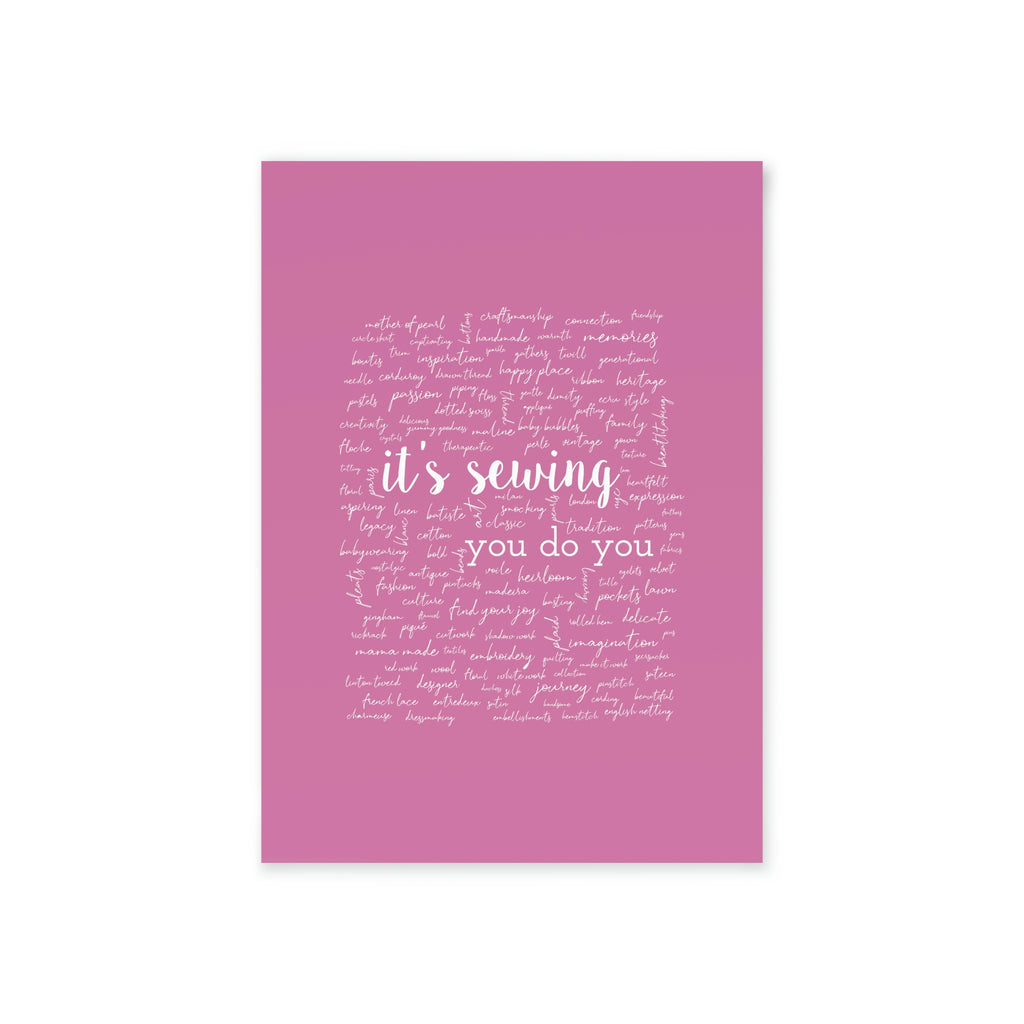 Pink Holiday Cards (Two-sided print) | it's sewing, you do you
