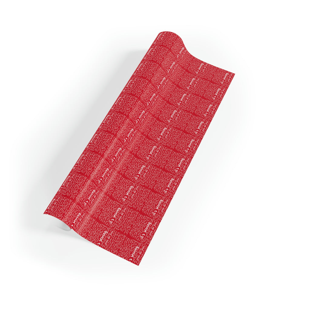 Rich Red Gift Wrapping Paper Rolls, 1pc | it's sewing, you do you
