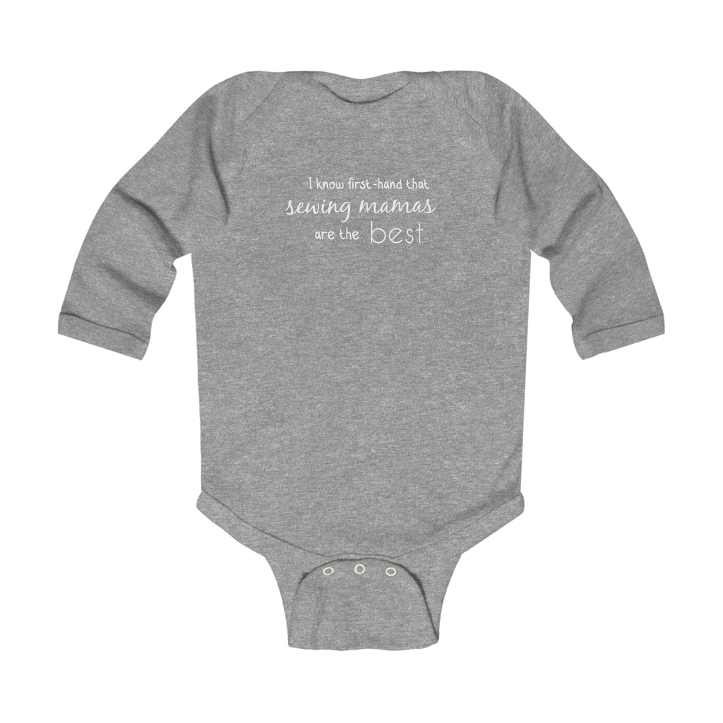 Infant Long Sleeve Bodysuit | sewing mama