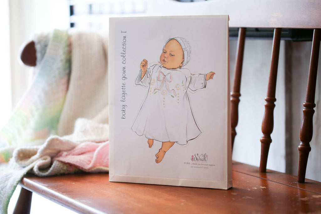 the baby gown layette collection I tissue pattern freeshipping - Sarah Classic Sewing