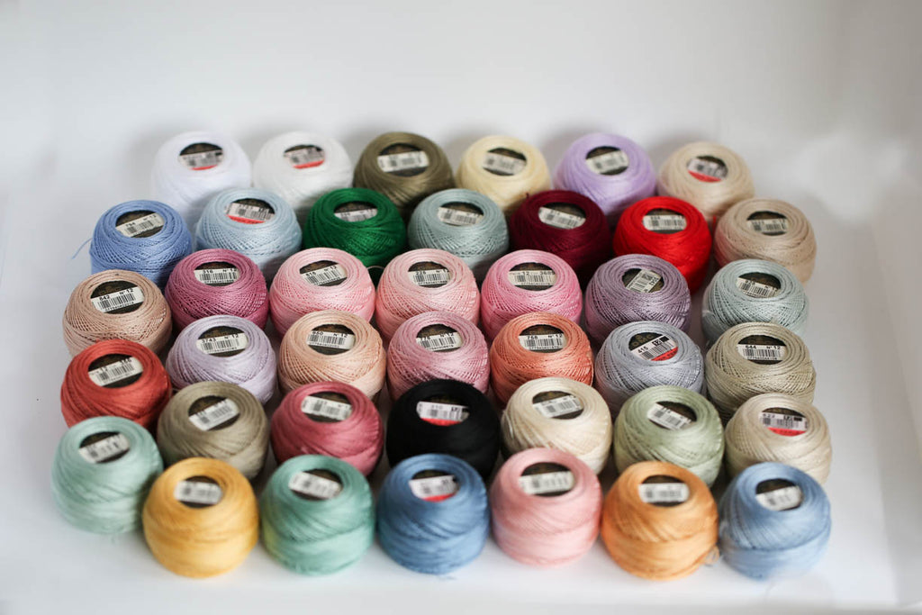 complete collection of pearl cotton size 12 | 40 colors! freeshipping - Sarah Classic Sewing